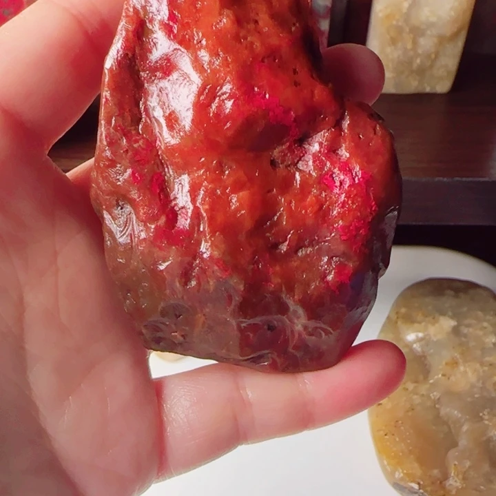 昌化石自*人昌化鸡血石原石