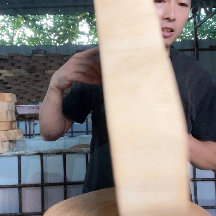 风***虹木A银杏木菜板原木整切