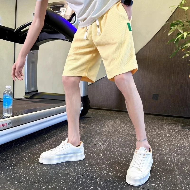 男款五分裤休闲短裤薄款中裤子夏季宽松大裤衩2025新款潮牌沙滩裤