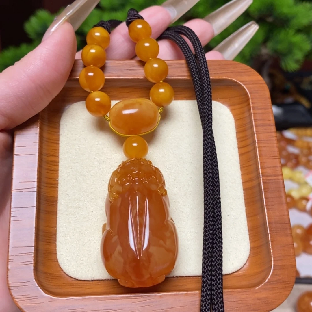 【闪购商品】蜜蜡颈饰未镶嵌项链