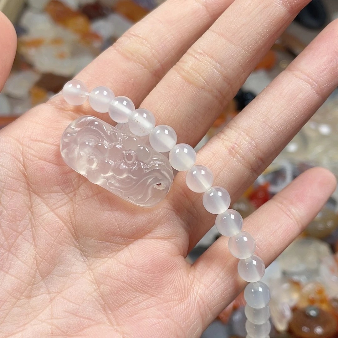 玛瑙/玉髓颈饰未镶嵌伽*