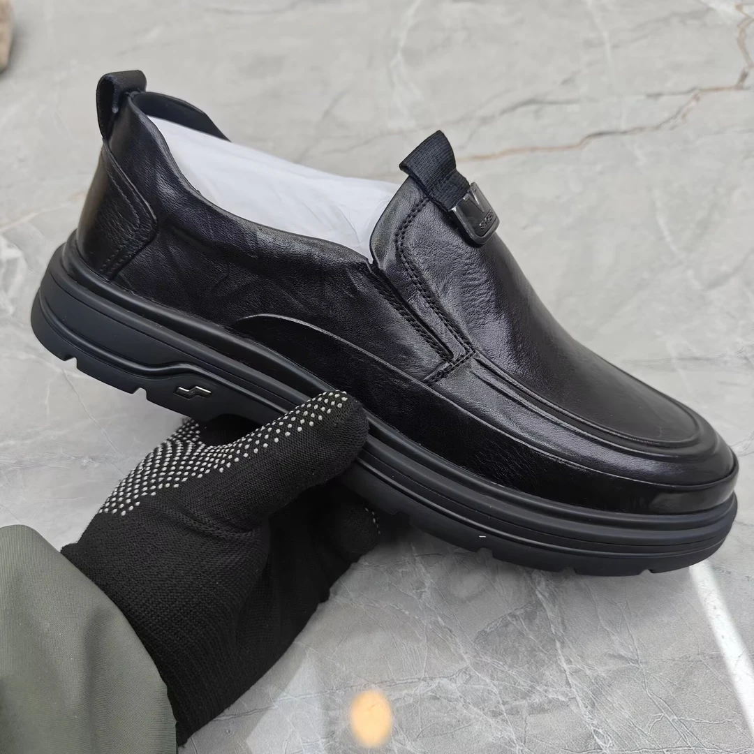 豆豆鞋乐福鞋男 1078-1牛皮