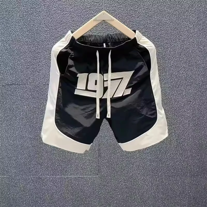 优桓夏季薄款拼接休闲工装短裤男士韩版百搭宽松五分裤速干沙滩裤