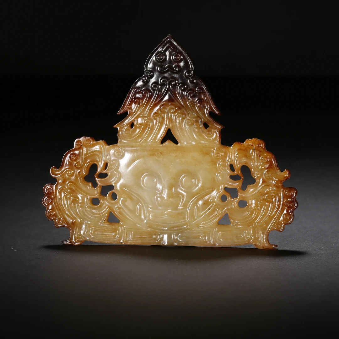 明代*神人凤鸟玉佩/03SW5160/和田玉【北京文博】