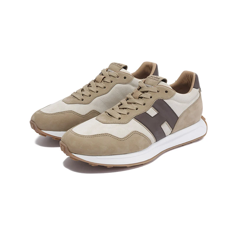 未使用 HOGAN 男士H601系列厚底系带运动鞋HXM6010EH41U3Z