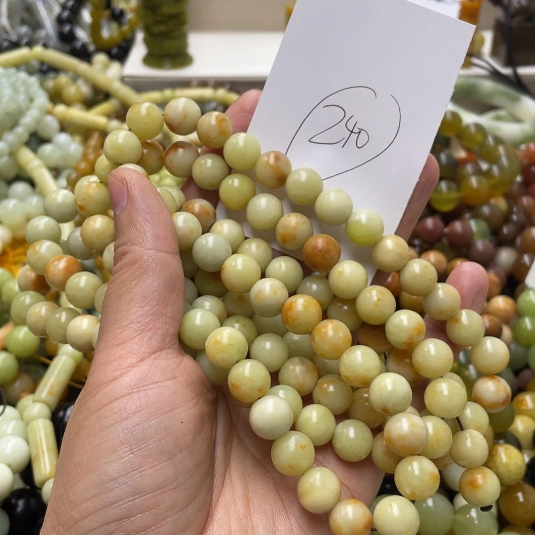 蛇纹石玉手链未镶嵌