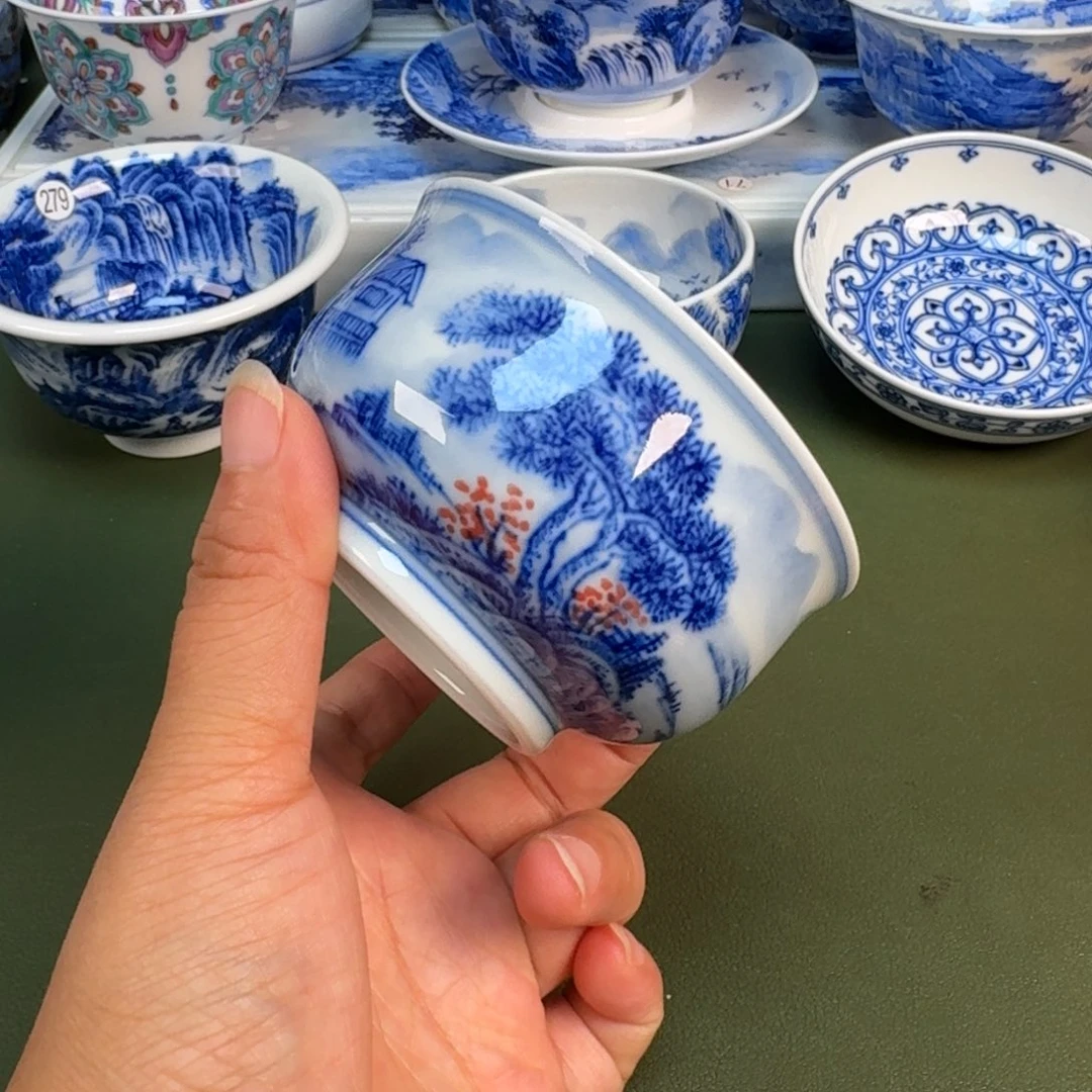 景德镇纯手绘茶具圆圆252