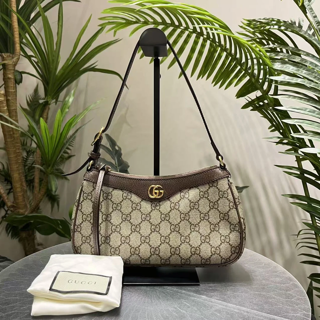 95新 GUCCI/古驰 W古驰老花ophidia腋下包单肩包44080053