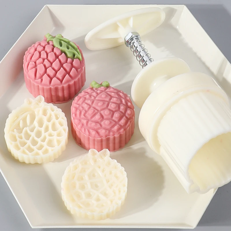 荔枝形状山药糕饼具绿豆糕桃山月饼模具