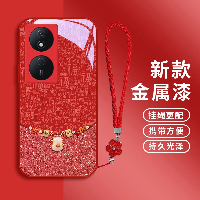 新年妆饰适用华为荣耀play8T手机壳play6Tpro/5Tpro/play5高级5T