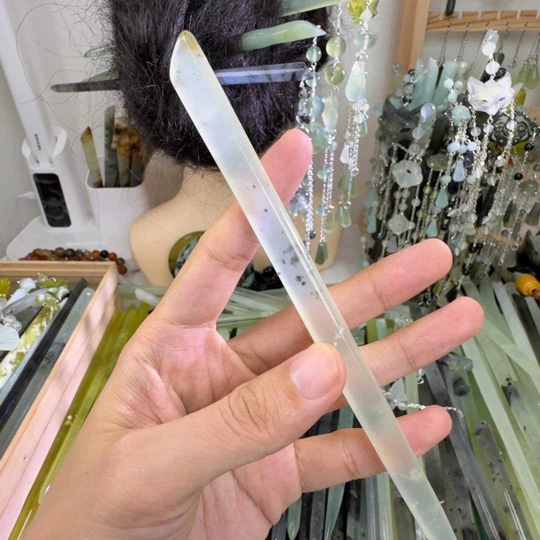 未镶嵌蛇纹石玉发饰