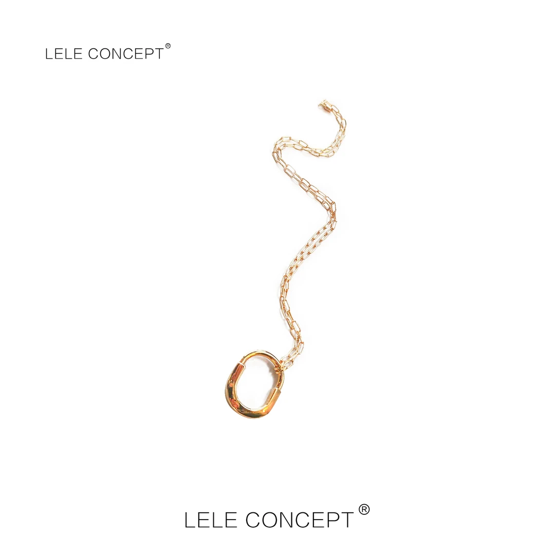 LELE CONCEPT｜【如一】圆钩挂件项链轻奢冷淡风小众SP0135