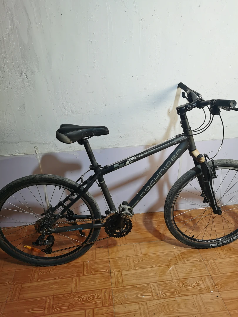 法国rockrider5.2铝合金山地自行车带减震青少年学生单车sram x4