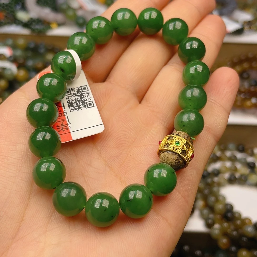 和田玉手串卡10未镶嵌