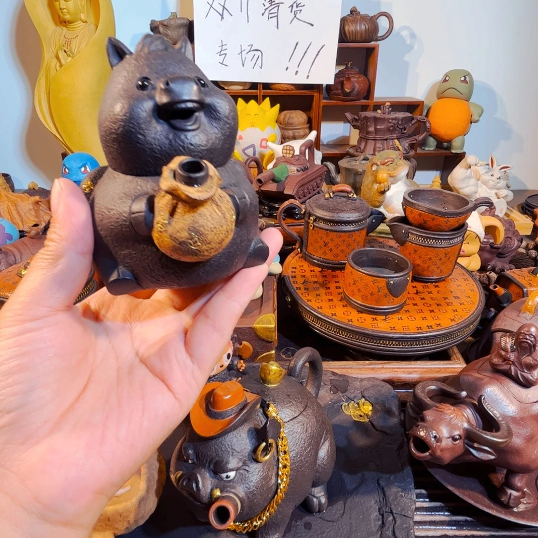 桃***༅茶壶紫砂纯手工制作过程就是