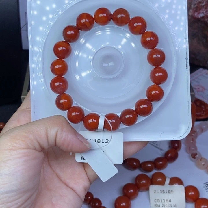 南红玛瑙未镶嵌手链11m