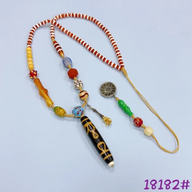 非金属珐琅项链 18182项链挂件 时尚手工复古长款百搭多样(发一)