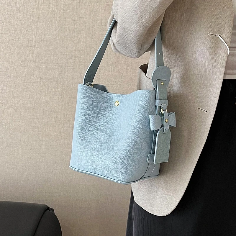 水桶包diy手工编织包包自制材料包手缝单肩包亲手做送母亲礼物