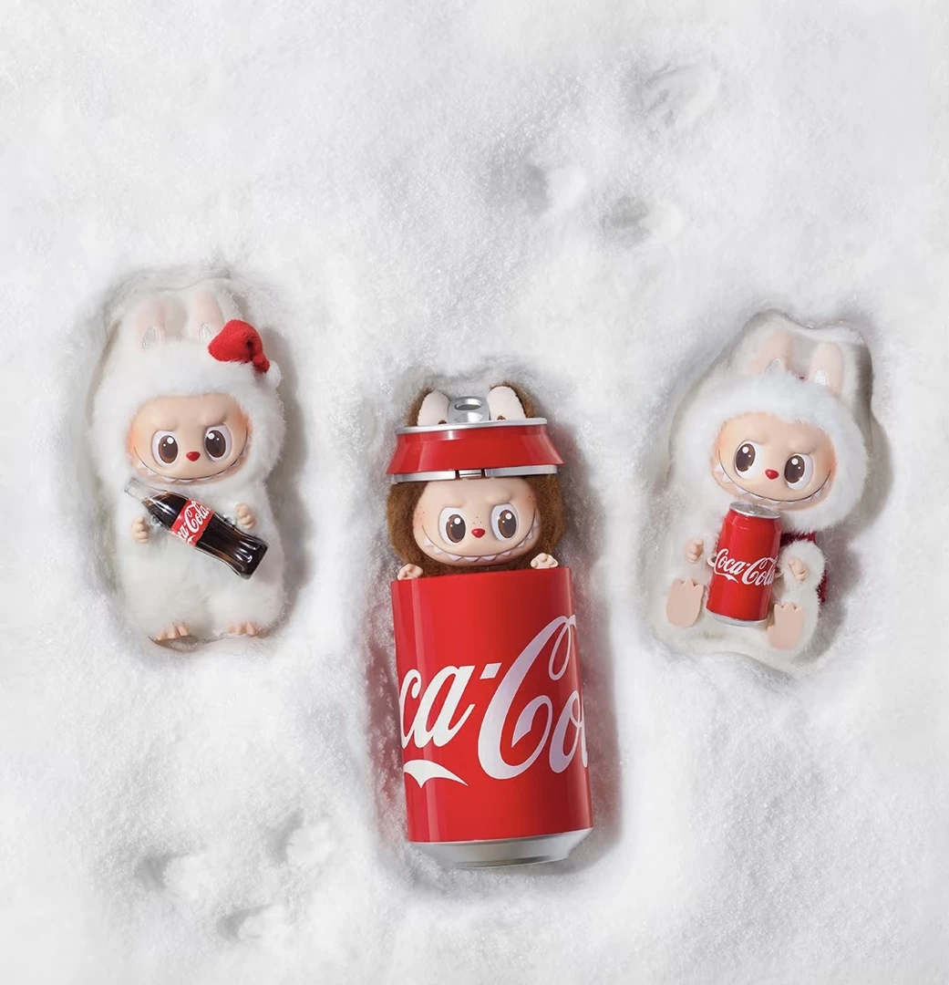 [直播代拆]The monsters可口可乐系列搪胶盲盒潮玩挂件