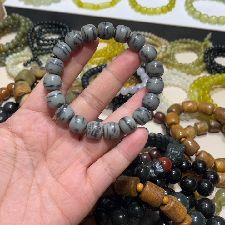 和田玉未镶嵌手链卡12