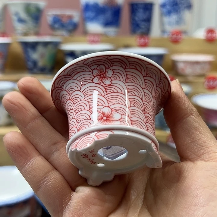 手绘陶瓷内口5.3高度4.5