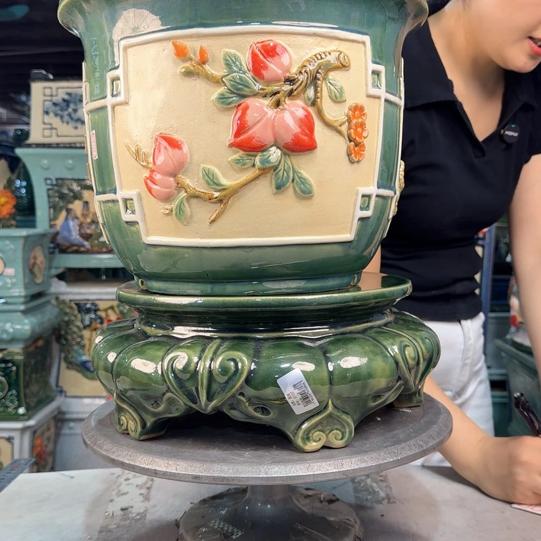 一***雨石湾盆35……岭南花盆