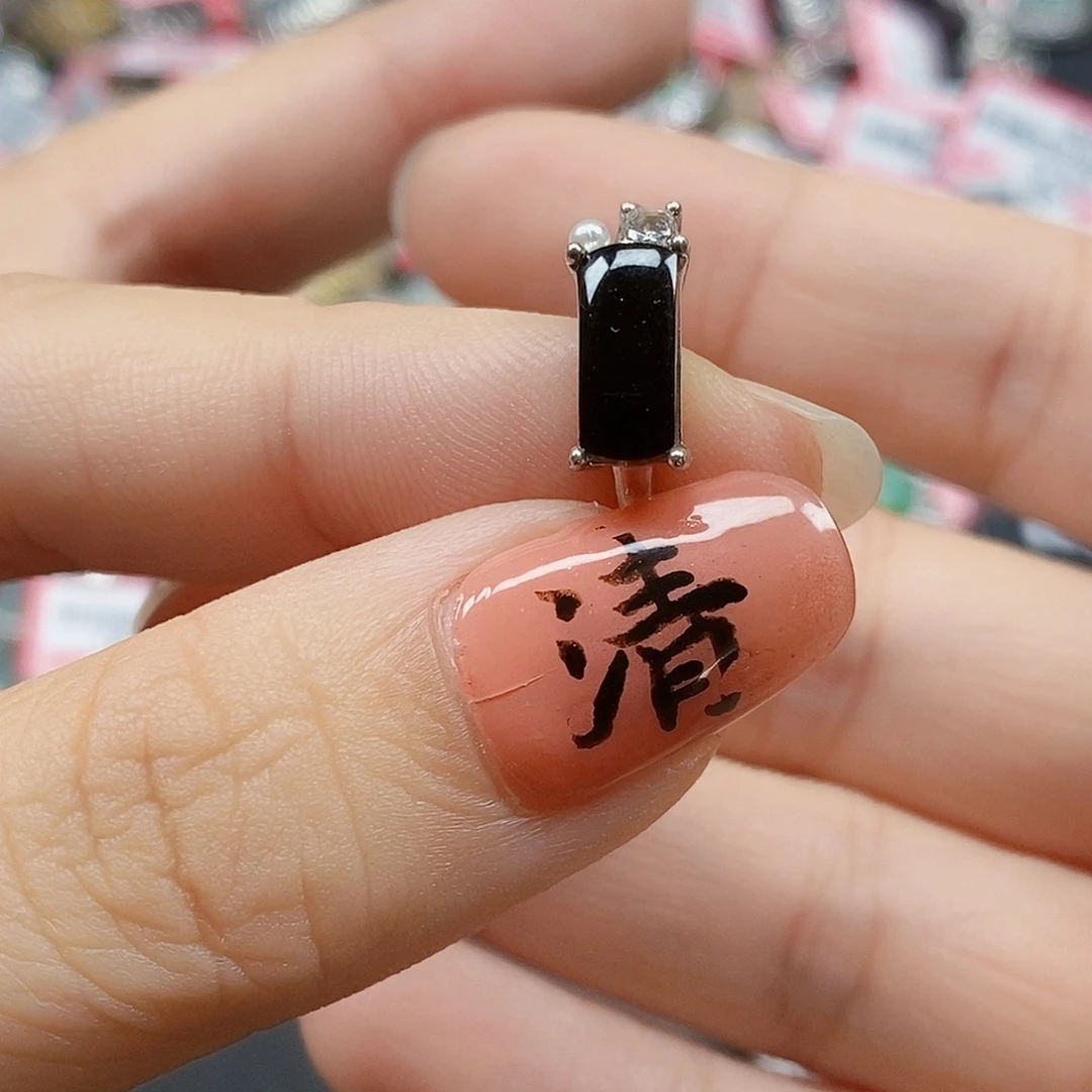 翡翠银S925镶嵌戒指