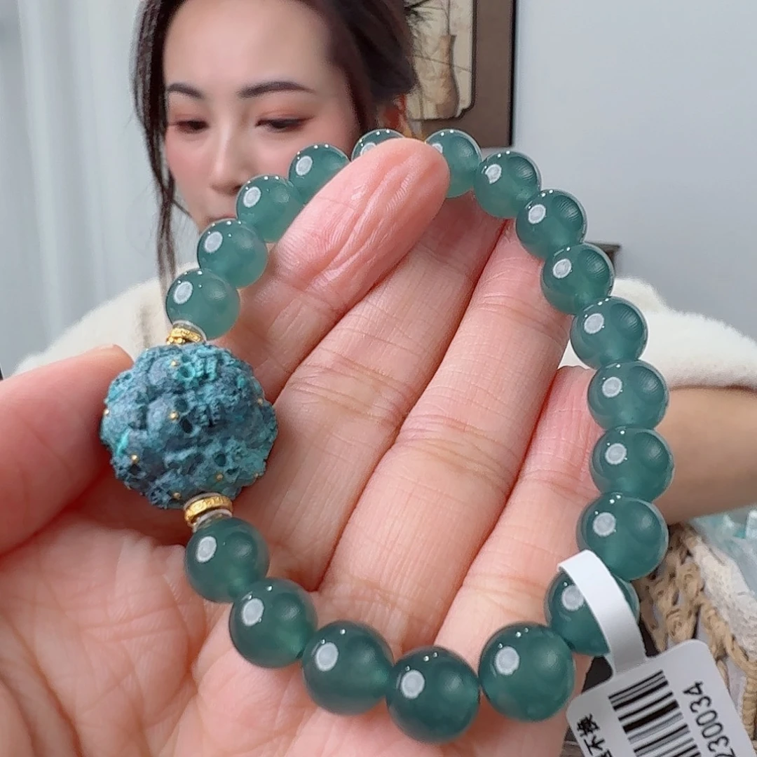 绿松石18K金镶嵌珠宝奇石