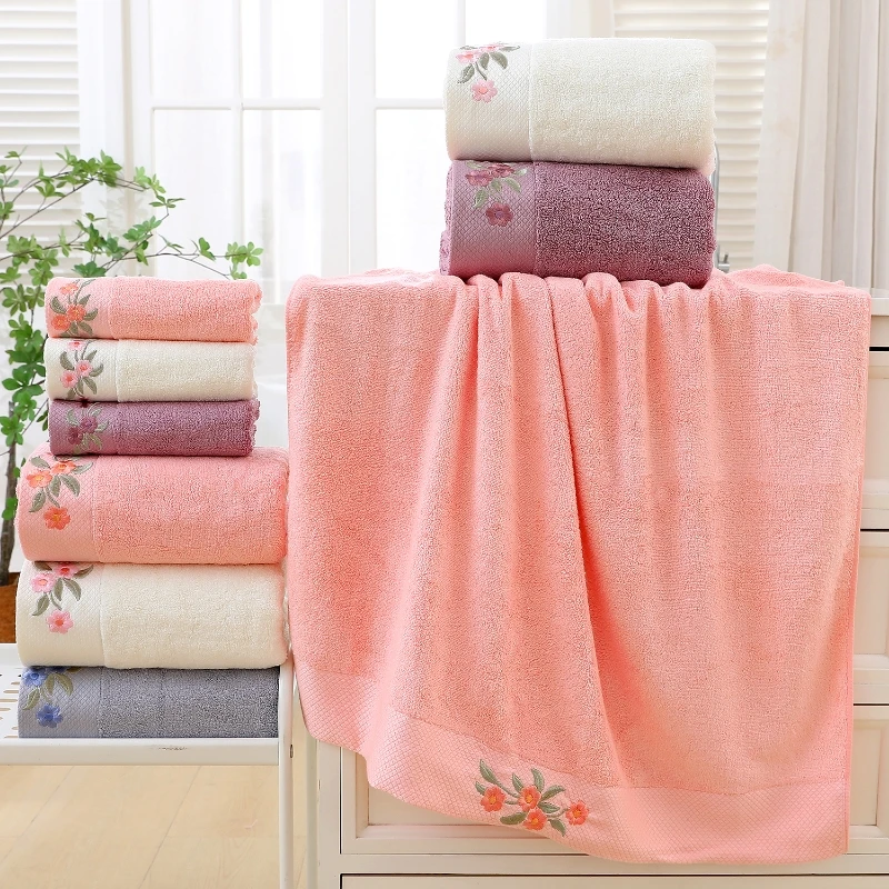 竹浆竹纤维高档成人家用柔软吸水速干浴巾