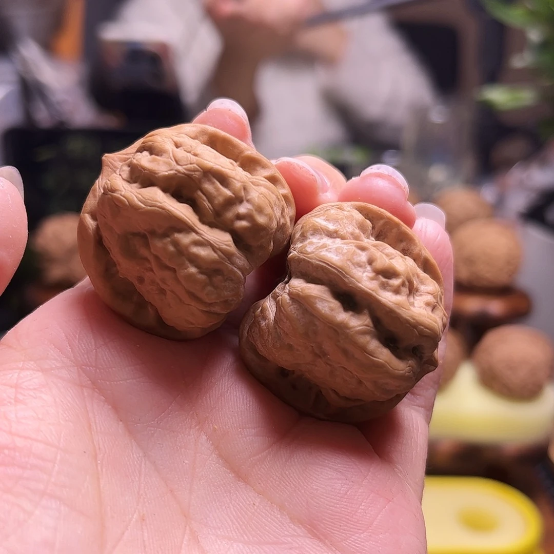 B***Q把件文玩核桃35尺全品白茬蛤蟆19