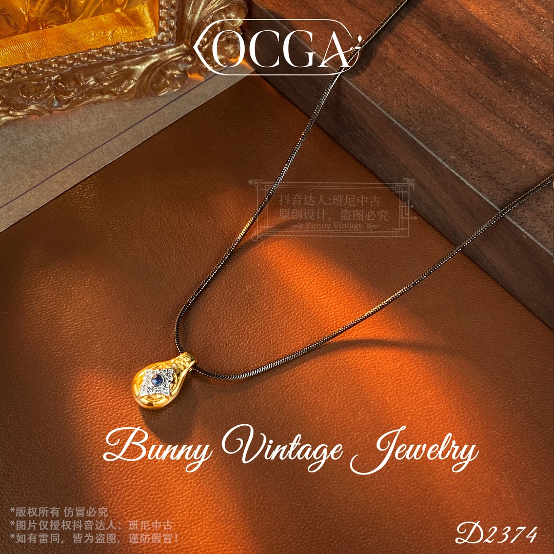 镀K金D2374 法★【灵动之眼】春OCGA 欧斯伽斯 项链