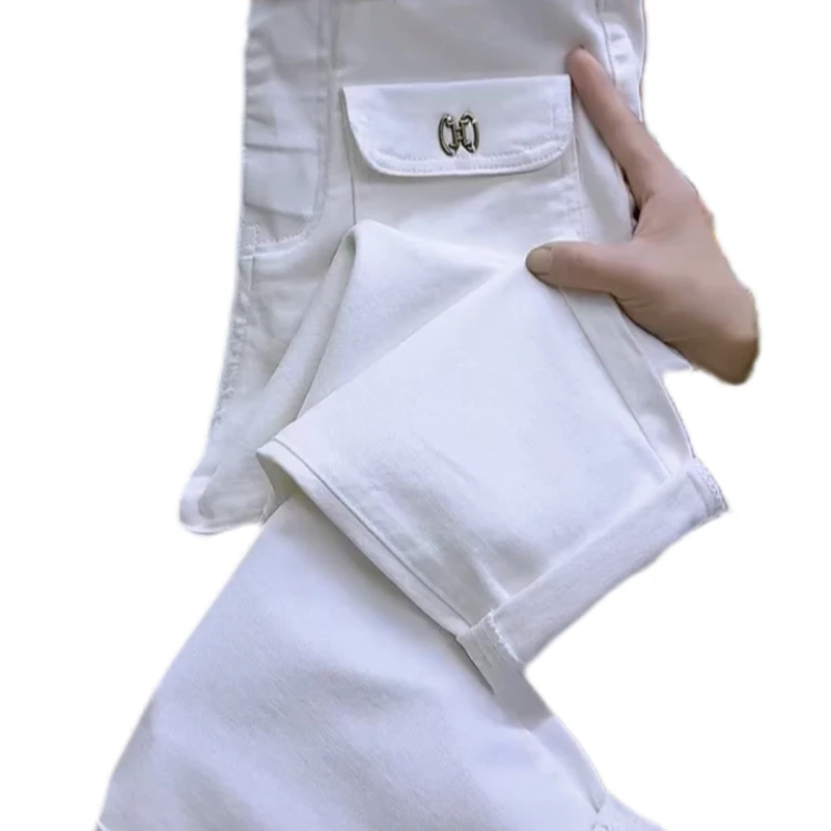 147款春季新款牛仔八分老爹裤