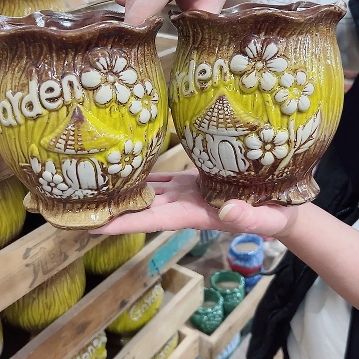 有孔.凑满10元发货多肉陶瓷花盆！