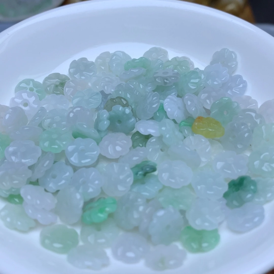 【闪购商品】翡翠手链未镶嵌卡9冰小花50个