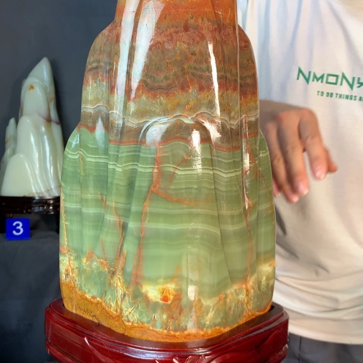 石材天然古青石原石摆件