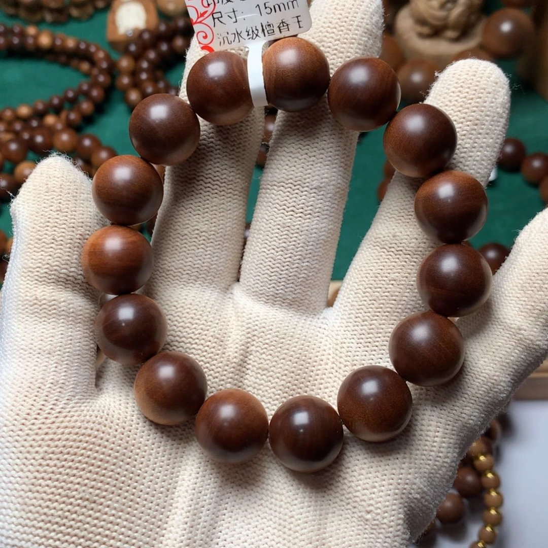 檀香木手串/手链老山檀香1.5沉水