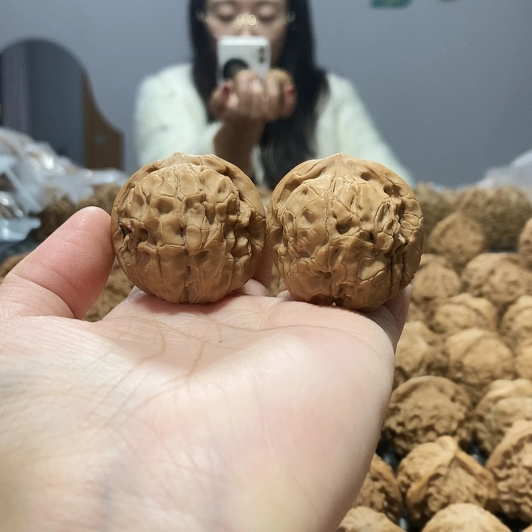 雨***善吊坠文玩核桃甲骨文37