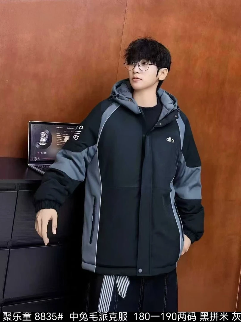 加绒加厚派克服外套8835