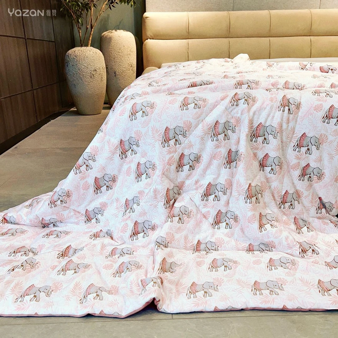 雅赞【单人四季被】轻奢莫代尔可机洗四季空调盖被可机洗软糯亲肤