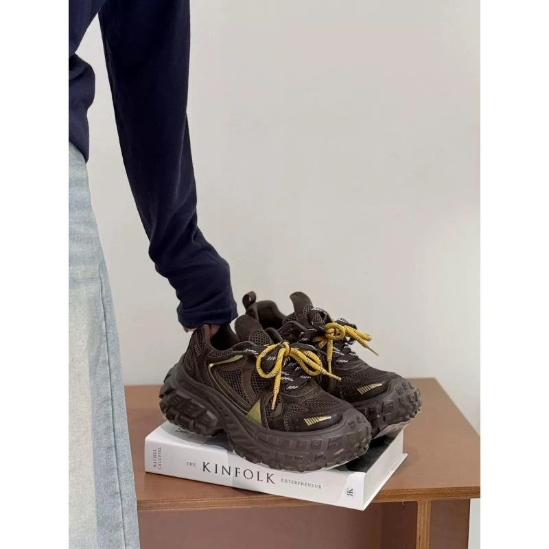 长高7cm~厚底增高休闲运动老爹鞋女登山鞋9065-2/B3
