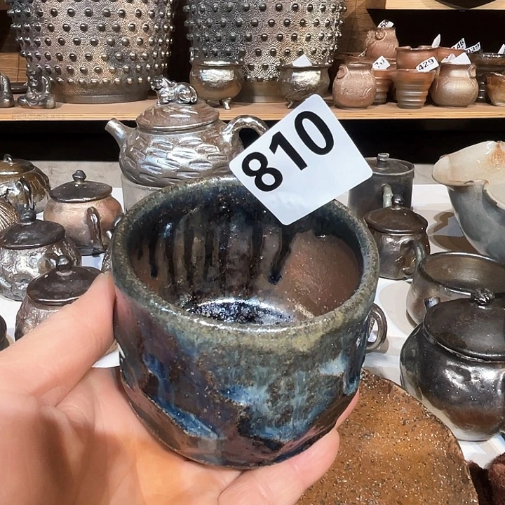 杯十***?高温柴烧陶泥主人杯