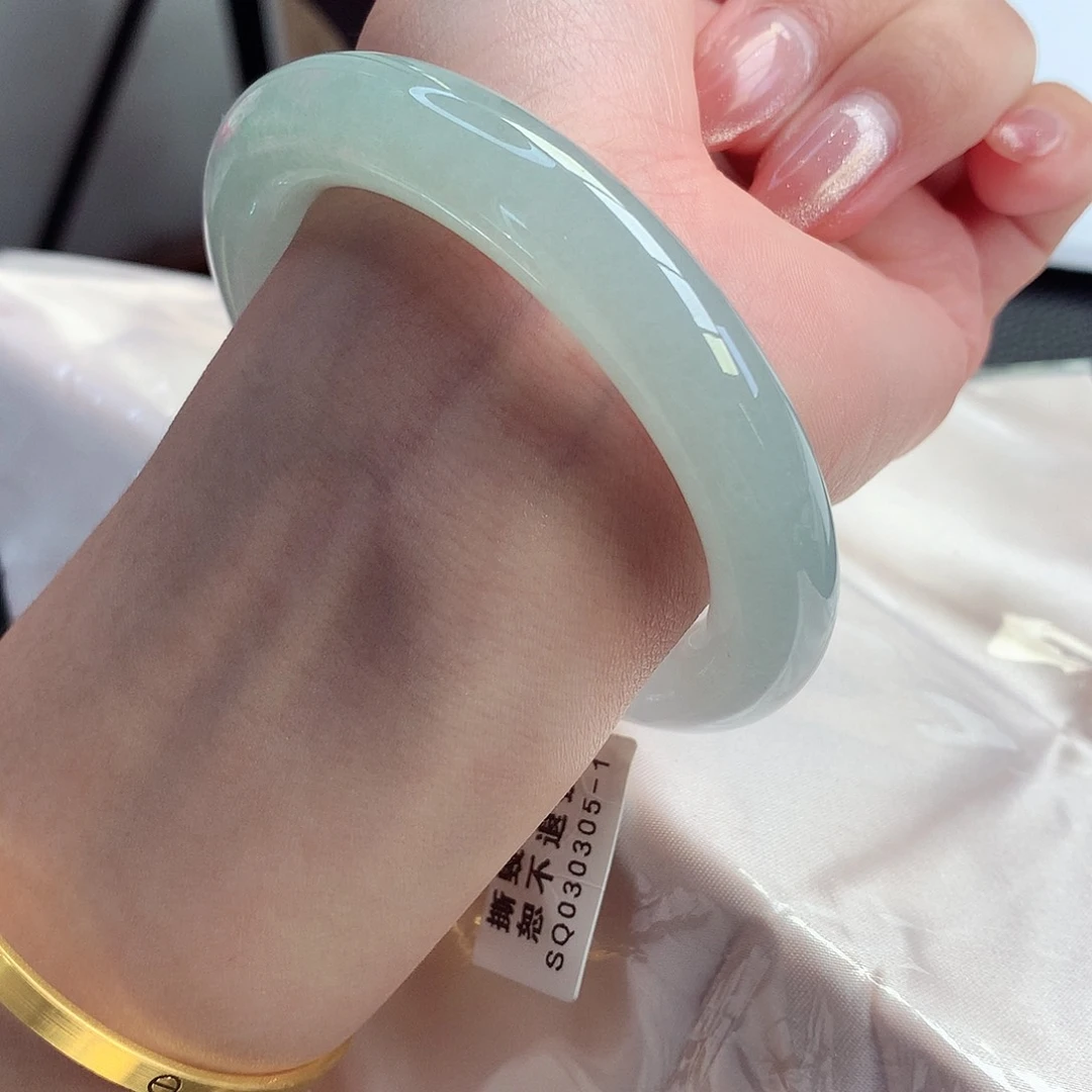 翡翠手镯未镶嵌天然A货翡翠55/56