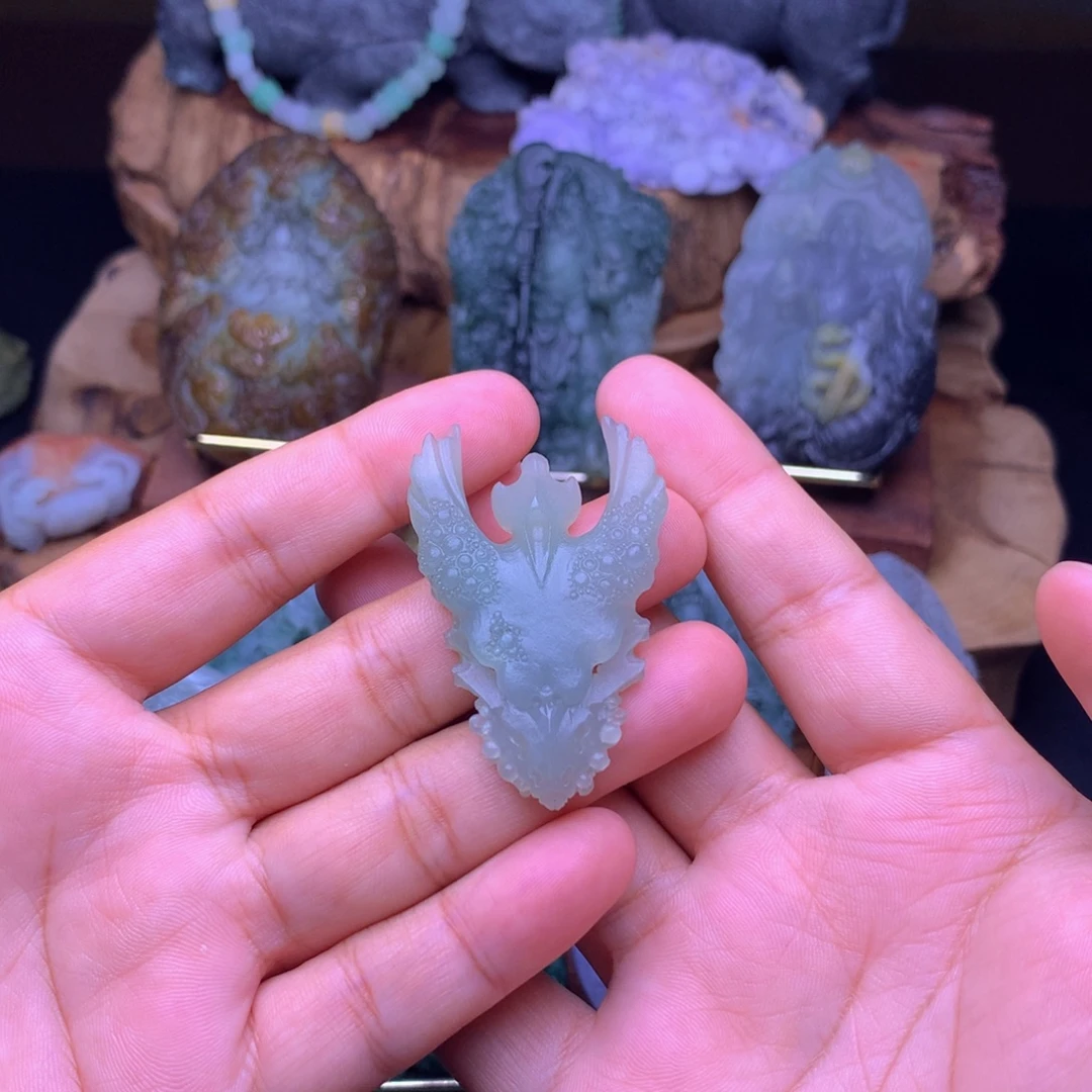 空***白未镶嵌定制翡翠翡翠