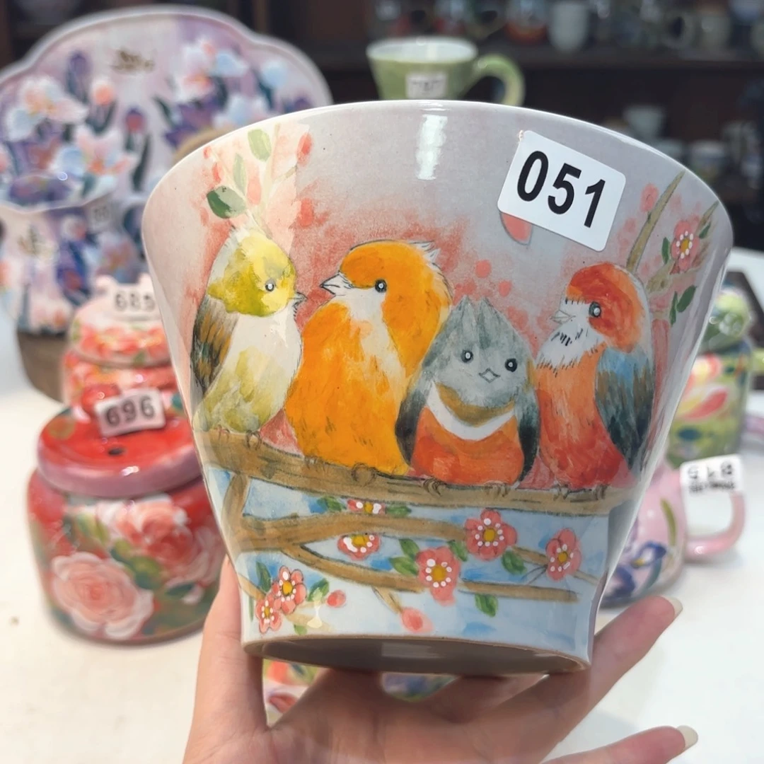 景德镇手绘高温釉下彩陶瓷茶具