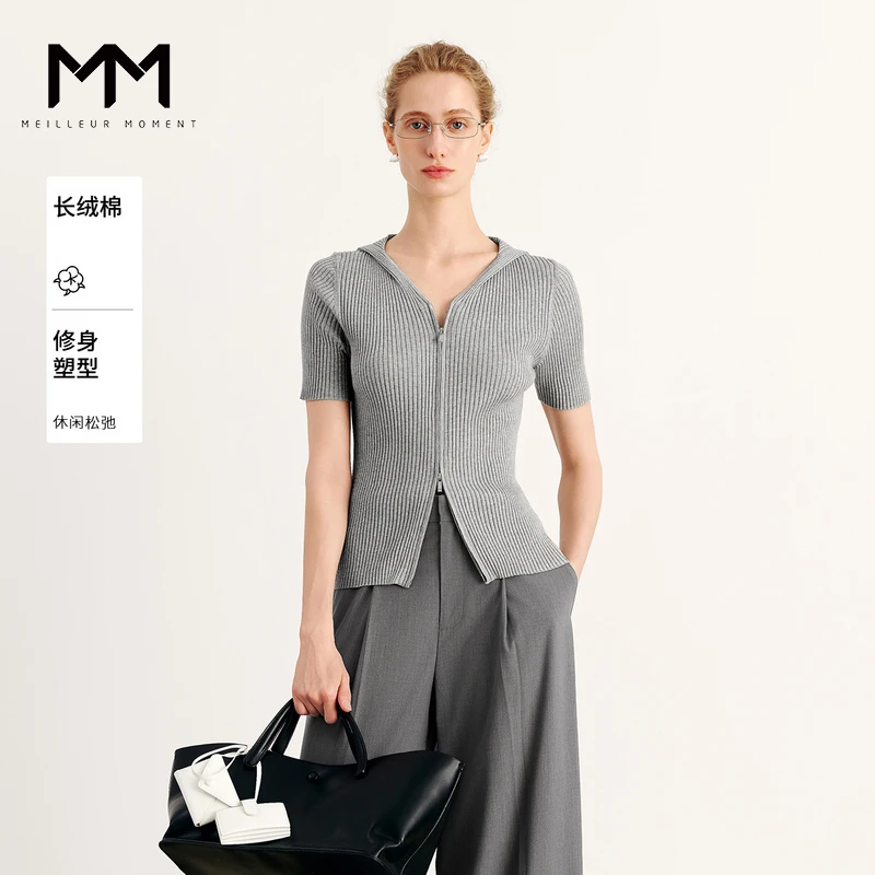 MM麦檬miu系针织衫短袖商场同款25夏新品5G4330241
