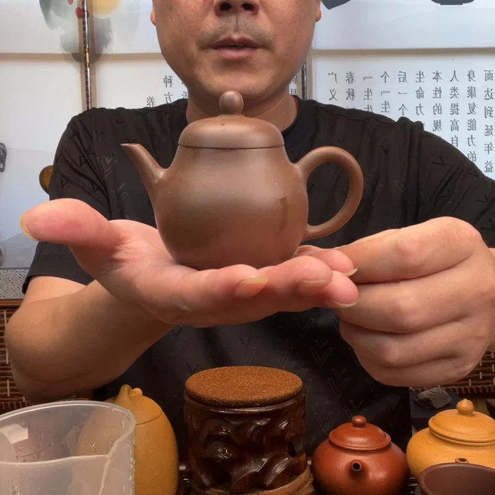 紫砂原矿紫砂壶原矿紫泥全手工高梨160毫升