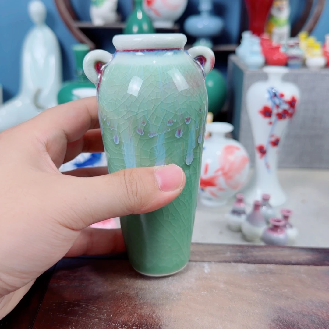陶瓷手工小花器摆件