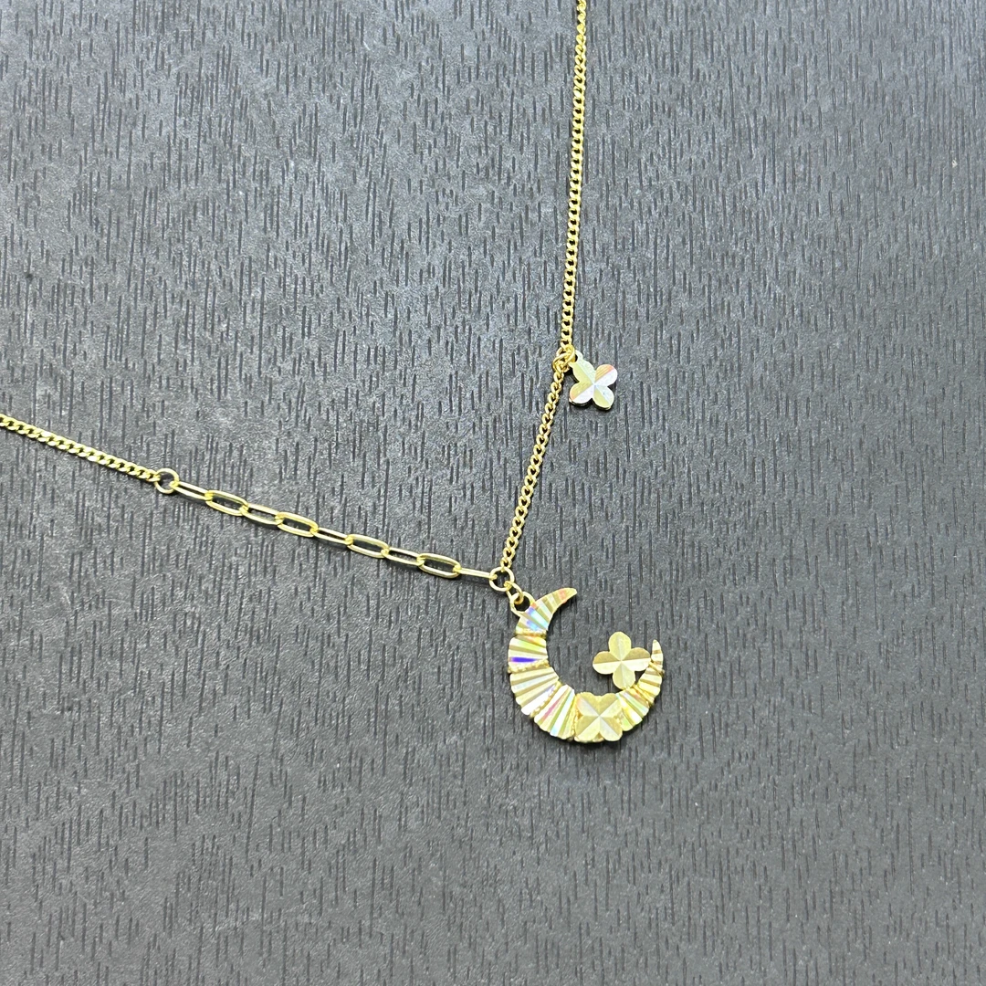 坠链均925银 【销冠专享】925银七彩月亮星辰套链YTL383