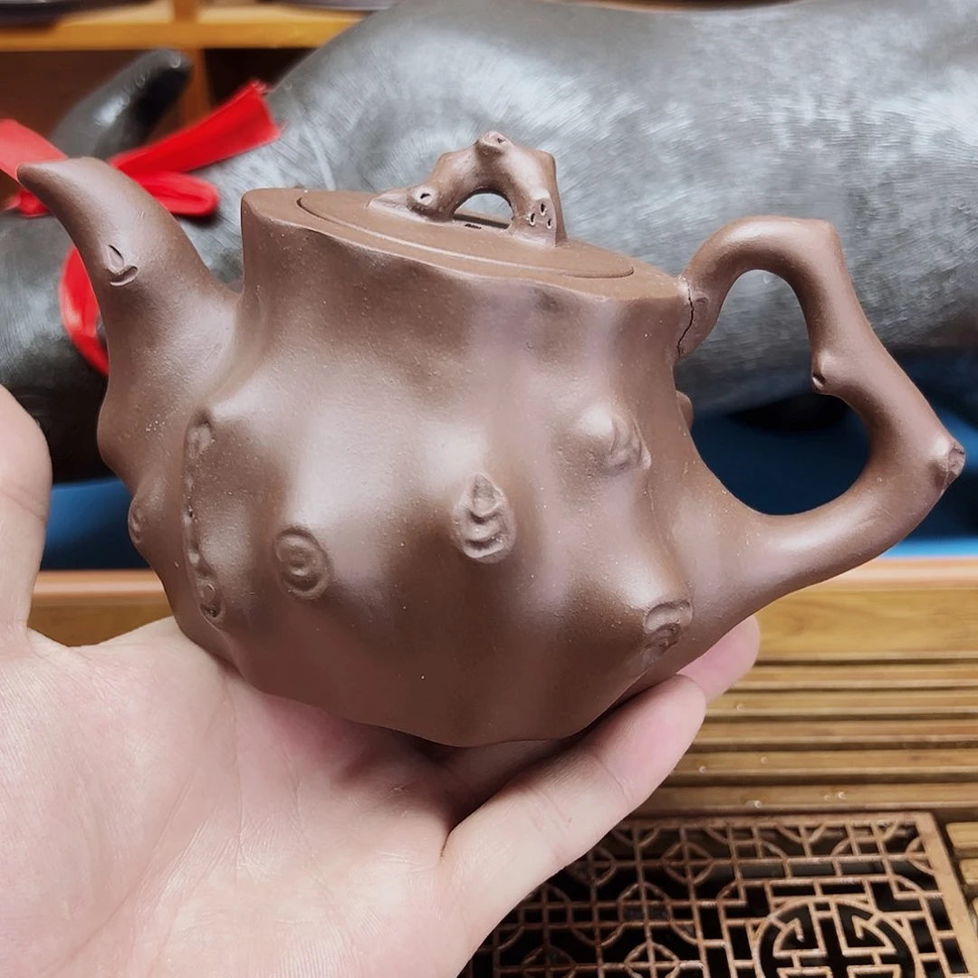 茶壶紫砂宜兴原矿紫砂壶手工制作微瑕