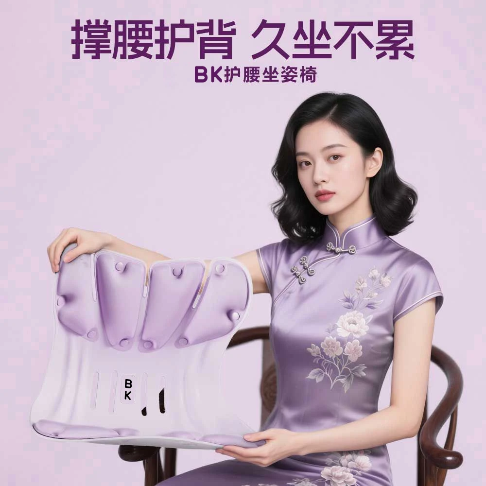 BK官方人体工学护腰坐垫孕妇办公室工位坐姿靠垫神器护腰垫护腰椅